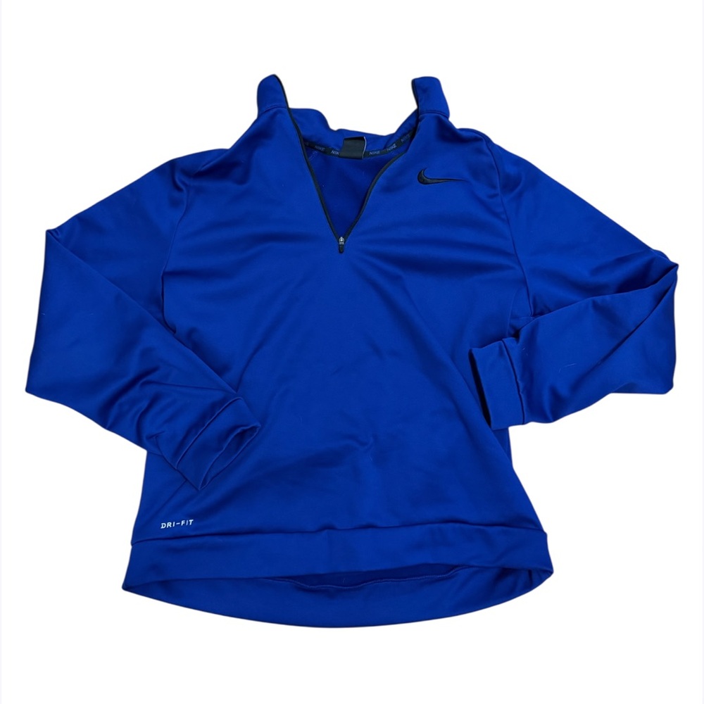 Nike Royal Blue Dri-FIT Half-Zip Top